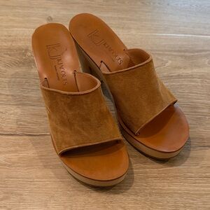 K.Jacques Tan Suede Mules - like new - Women 38